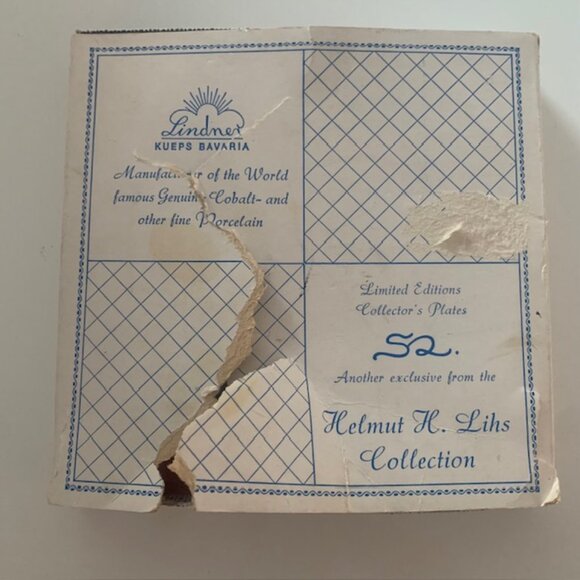 Rare Spirit of America H.H. Lihs Collection Bavarian Porcelain Plate - 24K Gold - Picture 5 of 7